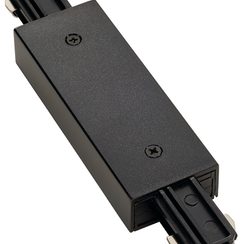 Längsverbinder für 1-Phasen Stromschiene, mit Einspeisung schwarz