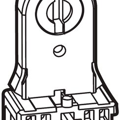 Fassungssockel G13 für 14-65W, mit Steckklemmen 11×25.5mm