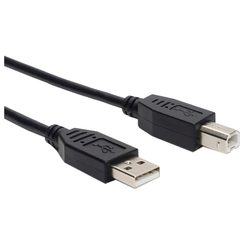 USB-Kabel Ceconet USB-A/USB-B (USB 2.0) 480Mbit/s schwarz 5m