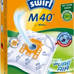 Swirl-Staubsaugerbeutel und -filter Miele M40 à 4+1