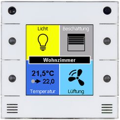 EB-Raumbediengerät u::Lux Switch, Ausführung digitalSTROM, 55x55mm, weiss
