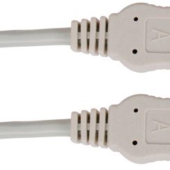 USB 2.0 Patch-Kabel Typ A-A M/M (Stecker/Stecker) 3,0m grau