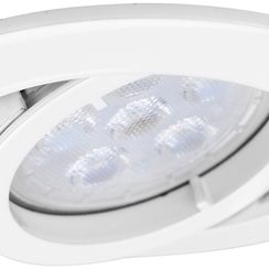 ENY NV-Einbaudownlight, QR-CBC-51, max. 50W, GX5,3, weiß