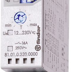 REG-Zeitrelais Finder 81.01, 1W 16A 12…230VAC/DC Multifunktion