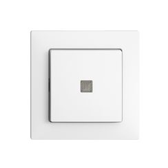 Contact à poussoir lum. ENC EDIZIOdue A-R/1P blanc, a.lenti.LED.60×60mm