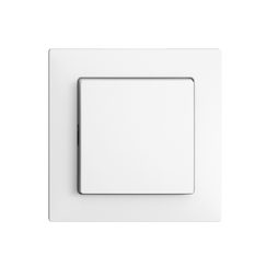 Interrupteur poussoir lum. EDIZIOdue 3/1L blanc orientation LED blanc