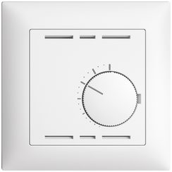 Thermostat d'ambiance ENC EDIZIOdue blanc, sans interrupteur