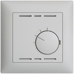 Thermostat d'ambiance ENC EDIZIOdue gris clair, sans interrupteur