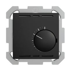 Thermostat d'ambiance ENC EDIZIOdue noir sans interrupteur