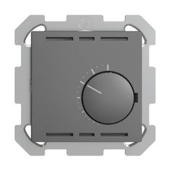Thermostat d'ambiance ENC EDIZIOdue gris foncé, sans interrupteur