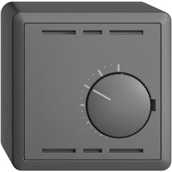 Thermostat d'ambiance AP EDIZIOdue gris foncé, sans interrupteur