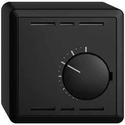 Thermostat d'ambiance AP EDIZIOdue noir sans interrupteur