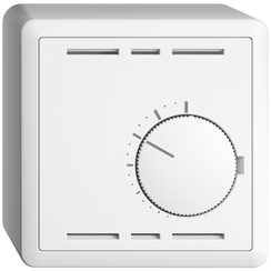 Thermostat d'ambiance AP EDIZIOdue blanc, sans interrupteur