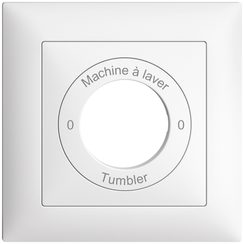 Kit front. Machine à laver-0-Tumbler EDIZIOdue 88x88mm blanc