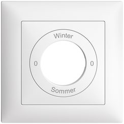 Kit frontal 0-Winter-0-Sommer EDIZIOdue 88x88mm blanc
