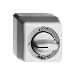 Interrupteur rotatif AP 0-Hand-0-Auto. FH 2/1P blanc, avec manette