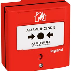 AP contact d'alarme Legrand rouge