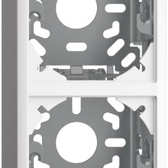 Capot avec plaque de base 2x54mm pour combinaison FX vertical/horizontal blanc