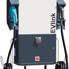 Station de charge EVlink EVD1S24THB2 24kW mode4 Combo2/CHAdeMO câble 3.25m, RFID