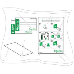 Carte RFID EVlink EVP1BNS, kit de 10 pièces (1x admin et 9x utilisateur)