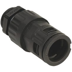 Schlauchverschraubung M40 Ø34.5mm schwarz, Flexa-Quick für Rohrflex