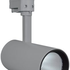 Projecteur pour rail LED LDV TRACK SPOT D75, 25W 940 24° UGR<16 gris