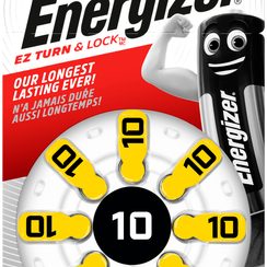 Pile bouton zinc-air Energizer PR70, 8pièces