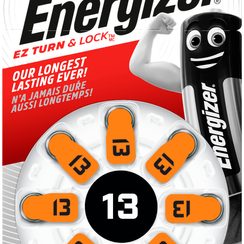 Pile bouton zinc-air Energizer PR48, 8pièces