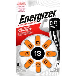 Pile bouton zinc-air Energizer PR48, 8pièces