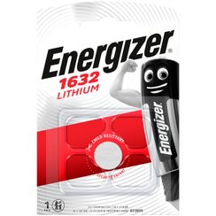 Pile bouton lithium Energizer CR1632 3V, blister à 1 pièce