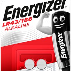 Pile bouton alcaline Energizer LR43 1.5V blister à 2 pièces