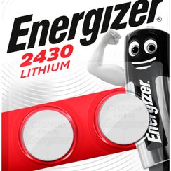 Pile bouton lithium Energizer CR2430 3V, 2pièces