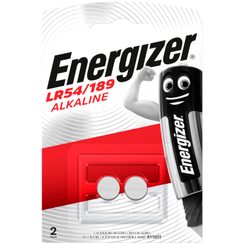 Pile bouton alcaline Energizer LR54 1.5V blister à 2 pièces