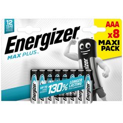 Batterie Alkali Energizer Max Plus AAA LR03 1.5V Blister à 8 Stück