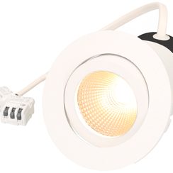 Spot LED INC Disc230 7W 230V 570lm 3000K trou Ø68mm blanc 36°