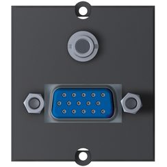 Module VGA MH 15-pôles prise/prise e.mini jack 3.5mm