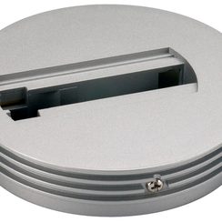 Deckenrosette SLV für 1-Phasen-Adapter, Ø121x25mm silbergrau