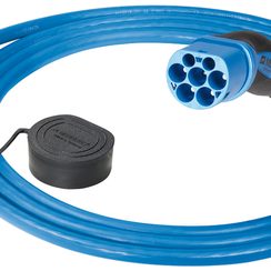 Ladekabel MENN für E-Auto Mode 3 T2+T2 20A 1L 7.5m 680Ω 230V blau