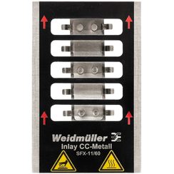 Inlay Weidmüller MetalliCard INLAY SFX-M 11/60 für Gerätemarkierung