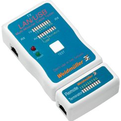 Testeur de passage Weidmüller LAN USB TESTER pour câble informatique