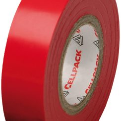 Ruban isolant CP 128 15mmx10m rouge