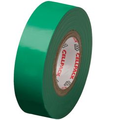 Ruban isolant Cellpack N° 128, PVC, B=19mm, L=25m, vert