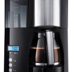 Melitta machine à café Optima Timer noir-acier inox