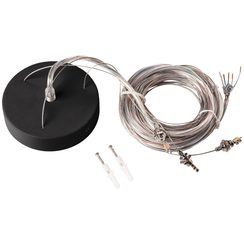 Suspension de câble SLV pour plafonnier MEDO, rond, 5m, noir