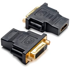 Adaptateur Ceconet HDMI (f)/DVI (f) WUXGA 165MHz 4.95Gbit/s blindé noir