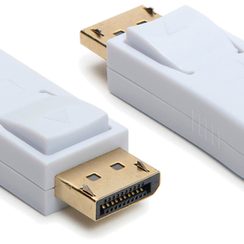 Adaptateur Ceconet DVI (f)/HDMI (m) WUXGA 165MHz 4.95Gbit/s blindé blanc
