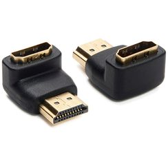 Adaptateur 90° Ceconet HDMI (m)/HDMI (f) 4K 340MHz 10.2Gbit/s blindé noir