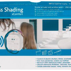 Kit de démarrage xComfort "Wireless Shading", poussoir / actionneur de jalousie