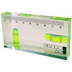 Niveau à bulle ELBRO 100×40×15mm transparent