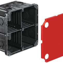 Boîte ENC HSB Vario, p.béton, construc.légère, 2×2, 130×130×70mm